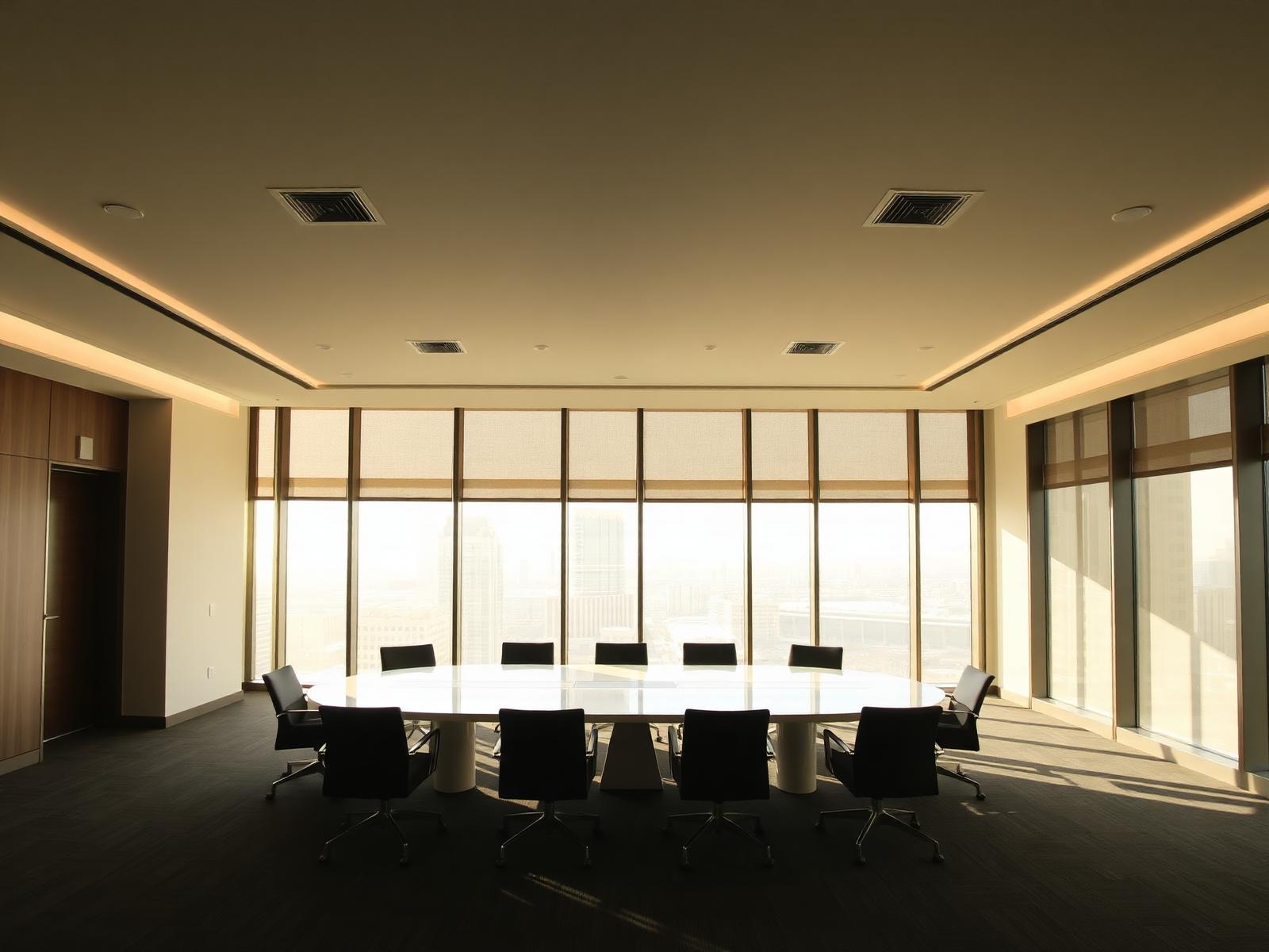 Modern boardroom in Dubai